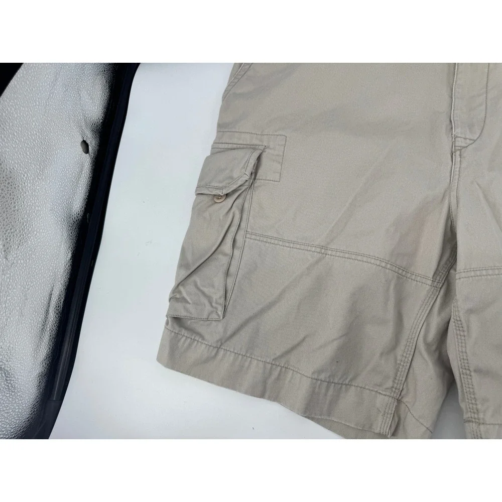 Polo‎ Ralph Lauren Cargo Shorts Mens 46 Khaki Tan Classic Chino Cotton Utility